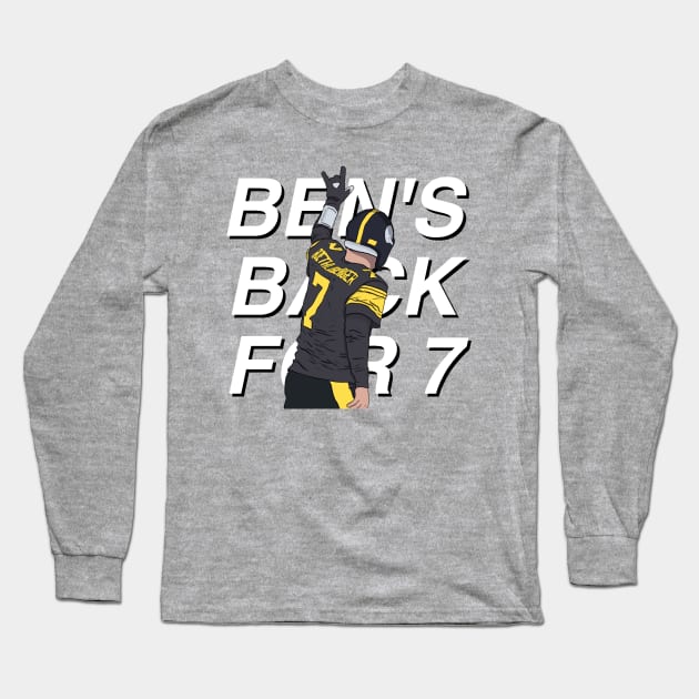 Back For 7 Long Sleeve T-Shirt by pineapplesplit